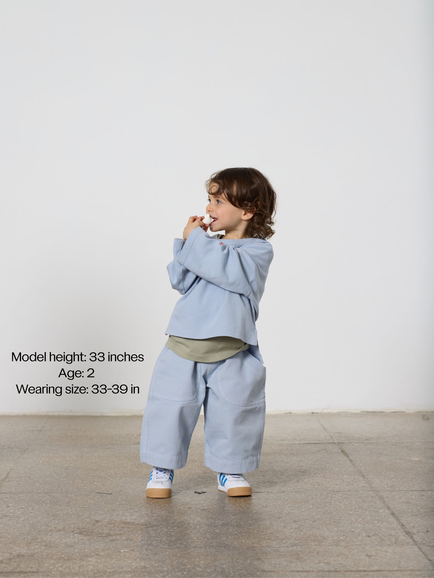 Light blue kids oversized balloon pant - TwoThirtyTwo _ Two Thirty Two