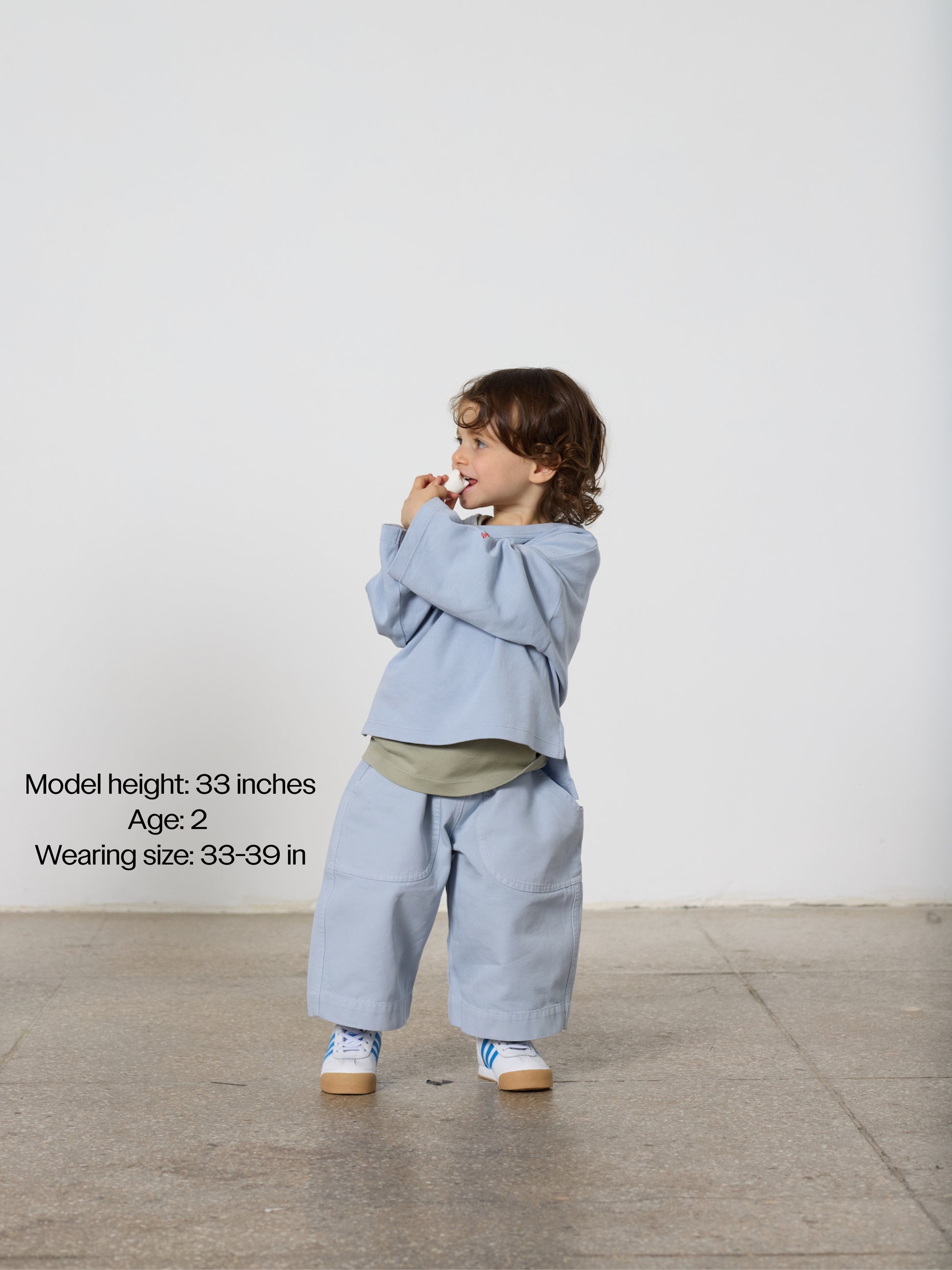 Light blue kids oversized balloon pant - TwoThirtyTwo _ Two Thirty Two